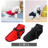 Dogs Jacket Pet Supplies Apparel Puppy Protection Thicken Zipper for Outdoor Red and Small - Aladdin Shoppers