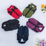 Dogs Jacket Pet Supplies Apparel Puppy Protection Thicken Zipper for Outdoor Red and Small - Aladdin Shoppers