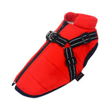 Dogs Jacket Pet Supplies Apparel Puppy Protection Thicken Zipper for Outdoor Red and Small - Aladdin Shoppers