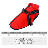 Dogs Jacket Pet Supplies Apparel Puppy Protection Thicken Zipper for Outdoor Red M - Aladdin Shoppers
