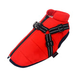 Dogs Jacket Pet Supplies Apparel Puppy Protection Thicken Zipper for Outdoor Red M - Aladdin Shoppers