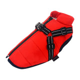 Dogs Jacket Pet Supplies Apparel Puppy Protection Thicken Zipper for Outdoor Red and Large - Aladdin Shoppers