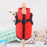 Dogs Jacket Pet Supplies Apparel Puppy Protection Thicken Zipper for Outdoor Red and Large - Aladdin Shoppers