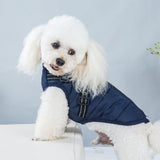 Dogs Jacket Pet Supplies Apparel Puppy Protection Thicken Zipper for Outdoor Balck and Medium - Aladdin Shoppers