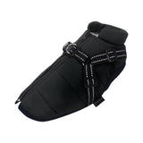 Dogs Jacket Pet Supplies Apparel Puppy Protection Thicken Zipper for Outdoor Balck and Large - Aladdin Shoppers