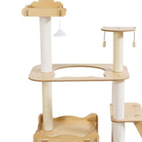 Cat Tree Towers Kitty Interactive Toy Wood Perch Climbing Stand Kitten House No Capsule - Aladdin Shoppers