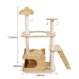 Cat Tree Towers Kitty Interactive Toy Wood Perch Climbing Stand Kitten House No Capsule - Aladdin Shoppers