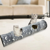 Luminous Cat Tunnels Tube Interactive Toys Bunny Tent Indoor Cats Maze Moon Star - Aladdin Shoppers