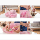 Polyester Cat Kitten Bath Bag Washing Bath for Claw Care Injecting Examining - Aladdin Shoppers