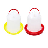 Automatic Feeding Device Durable Poultry Drinker for Backyard Turkeys Ducks Red - Aladdin Shoppers