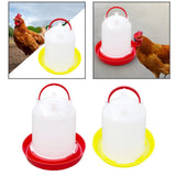 Automatic Feeding Device Durable Poultry Drinker for Backyard Turkeys Ducks Red - Aladdin Shoppers