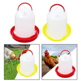 Automatic Feeding Device Durable Poultry Drinker for Backyard Turkeys Ducks Red - Aladdin Shoppers