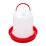 Automatic Feeding Device Durable Poultry Drinker for Backyard Turkeys Ducks Red - Aladdin Shoppers