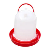 Automatic Feeding Device Durable Poultry Drinker for Backyard Turkeys Ducks Red - Aladdin Shoppers