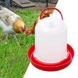 Automatic Feeding Device Durable Poultry Drinker for Backyard Turkeys Ducks Red - Aladdin Shoppers