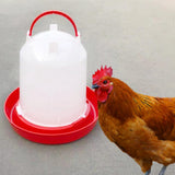 Automatic Feeding Device Durable Poultry Drinker for Backyard Turkeys Ducks Red - Aladdin Shoppers