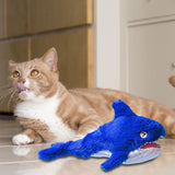 Electric Realistic Flopping Fish Comfortable Moving for Biting Chewing Dogs Blue - Aladdin Shoppers