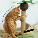 Cat Scratching Post Scratcher Grind Claws with Ball Cats Nest Sofa for Kitten - Aladdin Shoppers