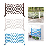 Wooden Pet Fence Expanding Room Divider Barrier Dog Gate for House Stair Brown - Aladdin Shoppers