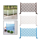 Wooden Pet Fence Expanding Room Divider Barrier Dog Gate for House Stair Brown - Aladdin Shoppers