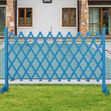 Wooden Pet Fence Expanding Room Divider Barrier Dog Gate for House Stair Blue - Aladdin Shoppers