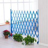 Wooden Pet Fence Expanding Room Divider Barrier Dog Gate for House Stair Blue - Aladdin Shoppers