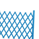 Wooden Pet Fence Expanding Room Divider Barrier Dog Gate for House Stair Blue - Aladdin Shoppers