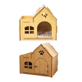 Wooden Kitty House Cat Shelter Comfortable for Small Dogs Without Door - Aladdin Shoppers