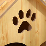 Wooden Kitty House Cat Shelter Comfortable for Small Dogs Without Door - Aladdin Shoppers