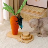 Turntable Interactive Toy Furniture Protector Cat Claw Cat Scratching Post - Aladdin Shoppers