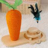 Turntable Interactive Toy Furniture Protector Cat Claw Cat Scratching Post - Aladdin Shoppers