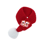 Cat Knit Scarf, Dog Scarf Neck Warmer Bandana Pet Scarf for New Year Festive S - Aladdin Shoppers