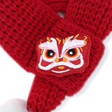 Cat Knit Scarf, Dog Scarf Neck Warmer Bandana Pet Scarf for New Year Festive M - Aladdin Shoppers