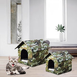 Outdoor Feral Cats Warm House Waterproof Tent Thickened Stray Cats Shelter 35cmx30cmx35cm - Aladdin Shoppers