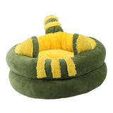 Dog Bed Comfortable Nesting Cave Non Slip Bottom for Cats Kitty Kitten Green Small - Aladdin Shoppers