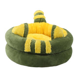 Dog Bed Comfortable Nesting Cave Non Slip Bottom for Cats Kitty Kitten Green Small - Aladdin Shoppers