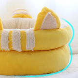 Dog Bed Comfortable Nesting Cave Non Slip Bottom for Cats Kitty Kitten Yellow Small - Aladdin Shoppers