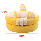 Dog Bed Comfortable Nesting Cave Non Slip Bottom for Cats Kitty Kitten Yellow Large - Aladdin Shoppers