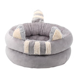 Dog Bed Comfortable Nesting Cave Non Slip Bottom for Cats Kitty Kitten Gray Small - Aladdin Shoppers