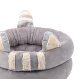 Dog Bed Comfortable Nesting Cave Non Slip Bottom for Cats Kitty Kitten Gray Large - Aladdin Shoppers