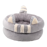 Dog Bed Comfortable Nesting Cave Non Slip Bottom for Cats Kitty Kitten Gray Large - Aladdin Shoppers