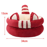 Dog Bed Comfortable Nesting Cave Non Slip Bottom for Cats Kitty Kitten Red Small - Aladdin Shoppers