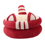 Dog Bed Comfortable Nesting Cave Non Slip Bottom for Cats Kitty Kitten Red Small - Aladdin Shoppers