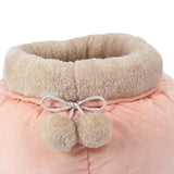 Pocket Shape Cat Bed Soft Cozy Cute Kitten Nest for Pets Supplies Pink Small - Aladdin Shoppers