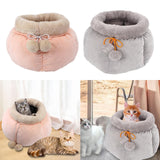 Pocket Shape Cat Bed Soft Cozy Cute Kitten Nest for Pets Supplies Pink Small - Aladdin Shoppers