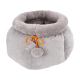 Pocket Shape Cat Bed Soft Cozy Cute Kitten Nest for Pets Supplies Gray Small - Aladdin Shoppers