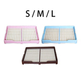 Indoor Pet Training Toilet Tray Puppy Pee Tray Potty Trainer for Kitten S Pink - Aladdin Shoppers