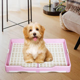 Indoor Pet Training Toilet Tray Puppy Pee Tray Potty Trainer for Kitten S Pink - Aladdin Shoppers