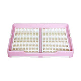 Indoor Pet Training Toilet Tray Puppy Pee Tray Potty Trainer for Kitten M Pink - Aladdin Shoppers
