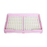 Indoor Pet Training Toilet Tray Puppy Pee Tray Potty Trainer for Kitten M Pink - Aladdin Shoppers